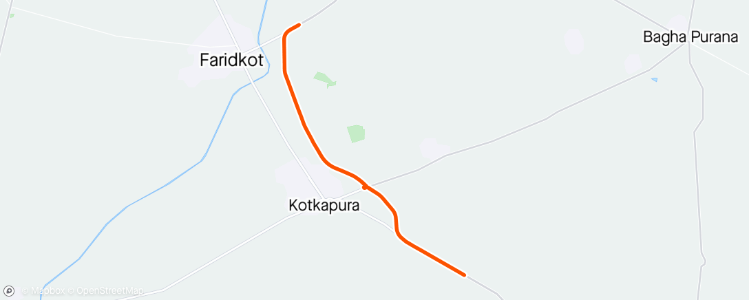 Map of the activity, Team KCR Kotkapura cycle riders