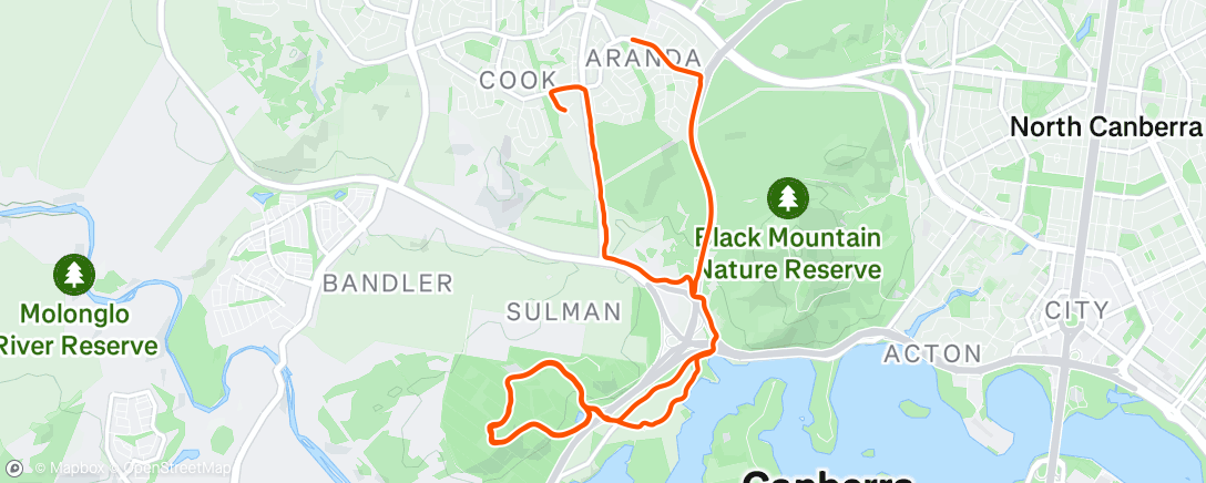 Map of the activity, Morning Ride