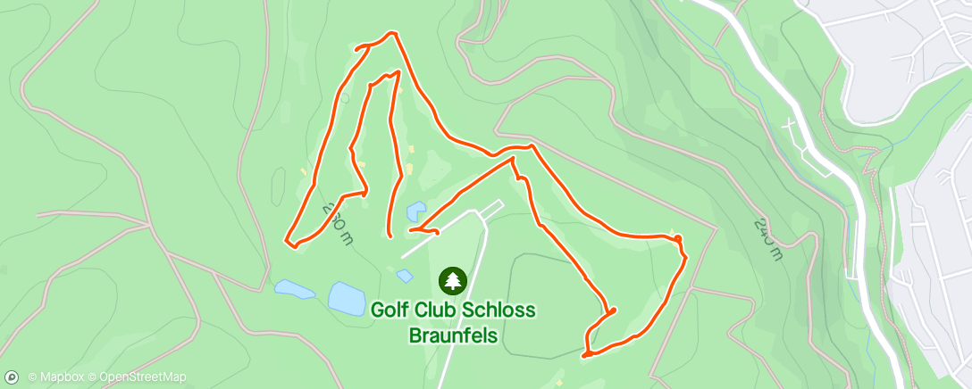 Map of the activity, Golf am Nachmittag