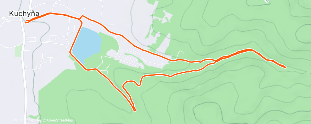 Карта физической активности (Afternoon Run)