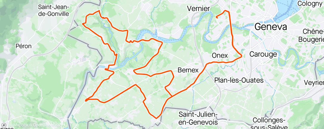 Карта физической активности (Tour de Romandie 🇨🇭 stage 5 🌧)