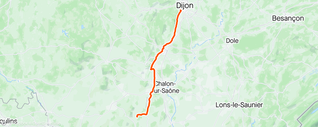 Map of the activity, Accompagné par Clement pour les 36 premiers km