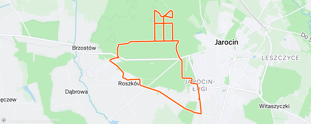 Map of the activity, Afternoon Ride