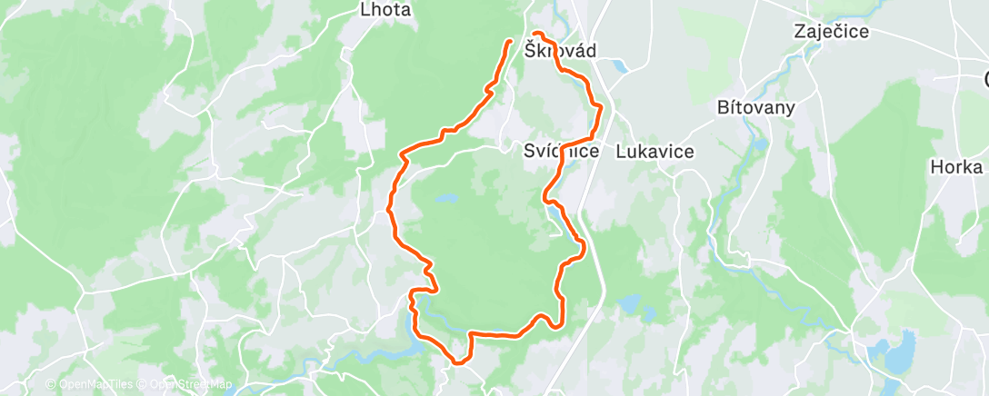 Map of the activity, Vymrznout