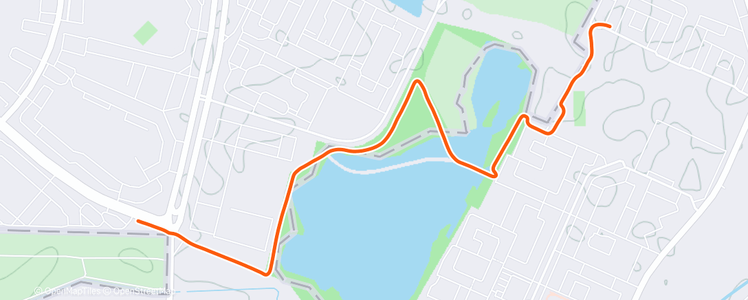 Map of the activity, Утренний забег