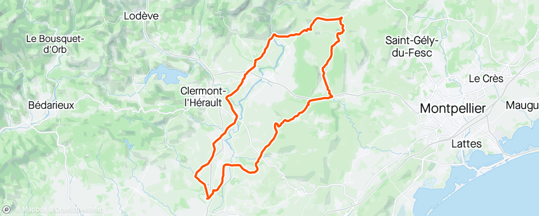 Mappa dell'attività Vélo du matin