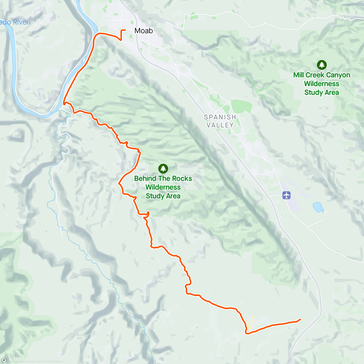 Karte der Aktivität „Behind the Rock and Pritchett Canyon”