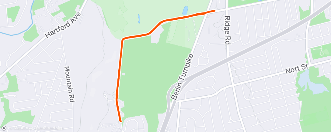 Map of the activity, Morning Trail Run