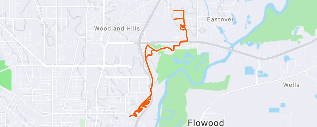 Map of the activity, Afternoon Ride