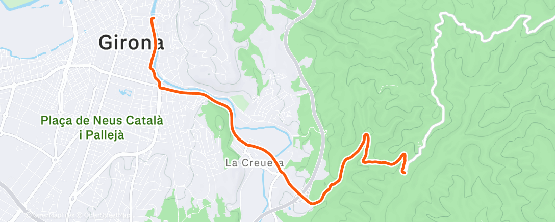 Map of the activity, Morning Ride