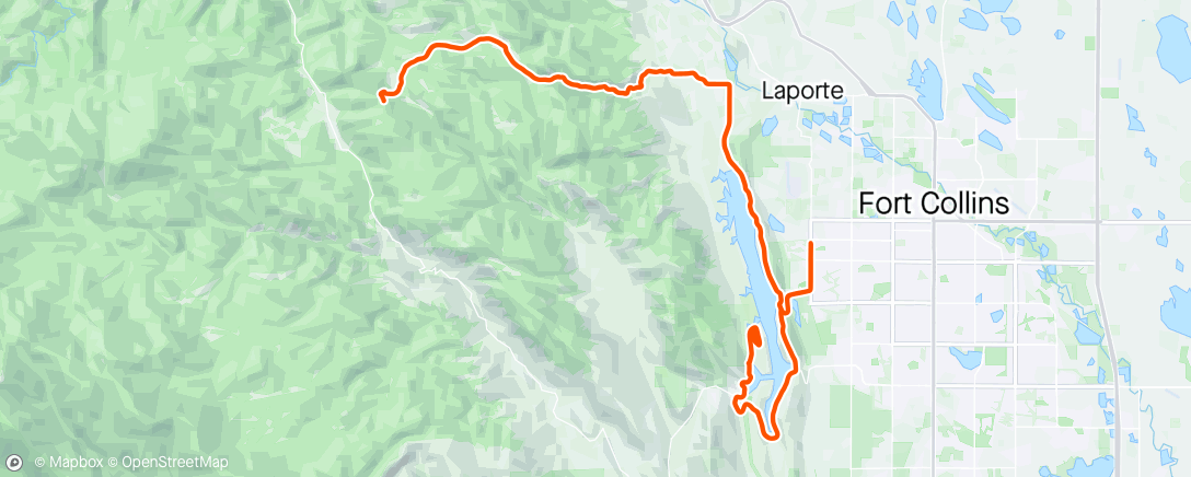 Map of the activity, Climbing