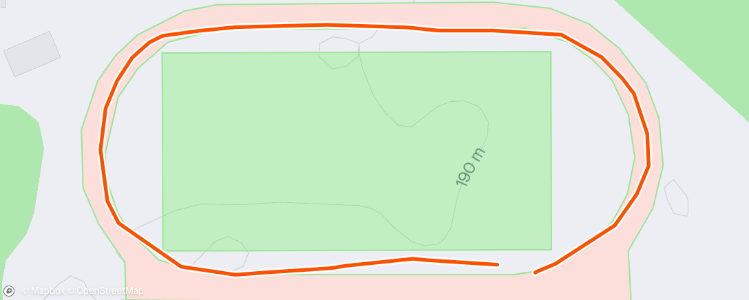 Mapa da atividade, 400 meters