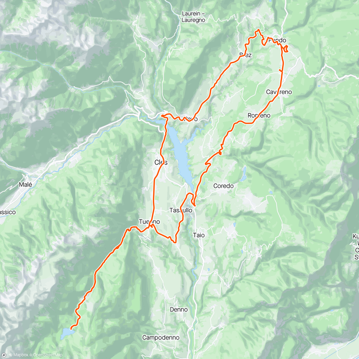 Carte de l'activité Giro di due Lago with Janfried