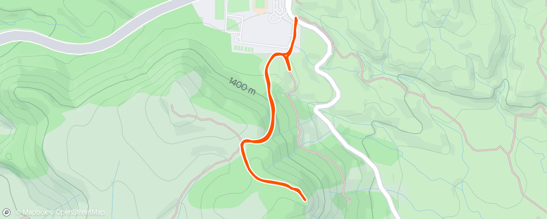 Map of the activity, Sunset hike