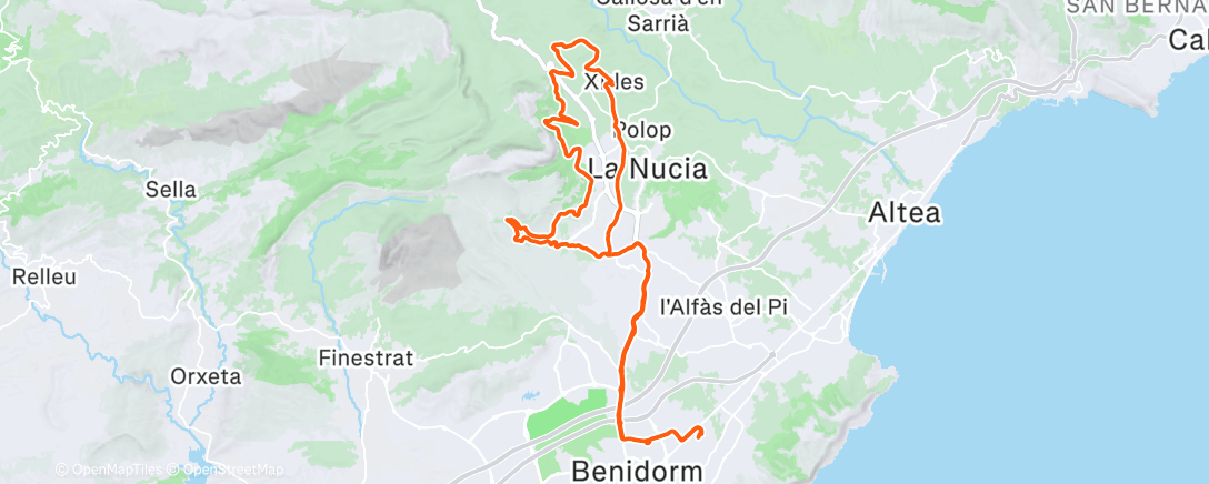 Map of the activity, Forest - Blauverd - Canadiense - Xirles corta TOP