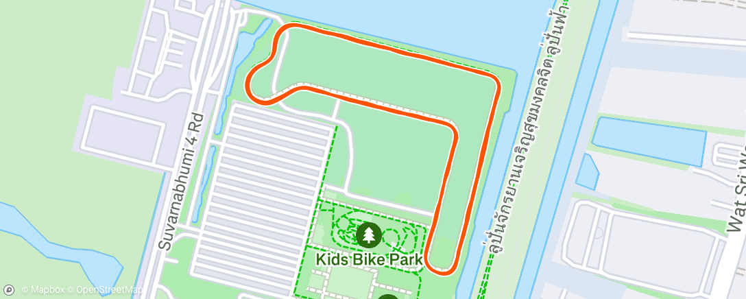 Map of the activity, Morning Run