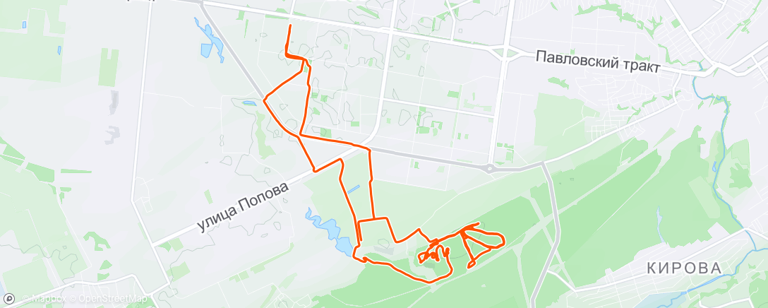 Карта физической активности (Горный велозаезд (после обеда))
