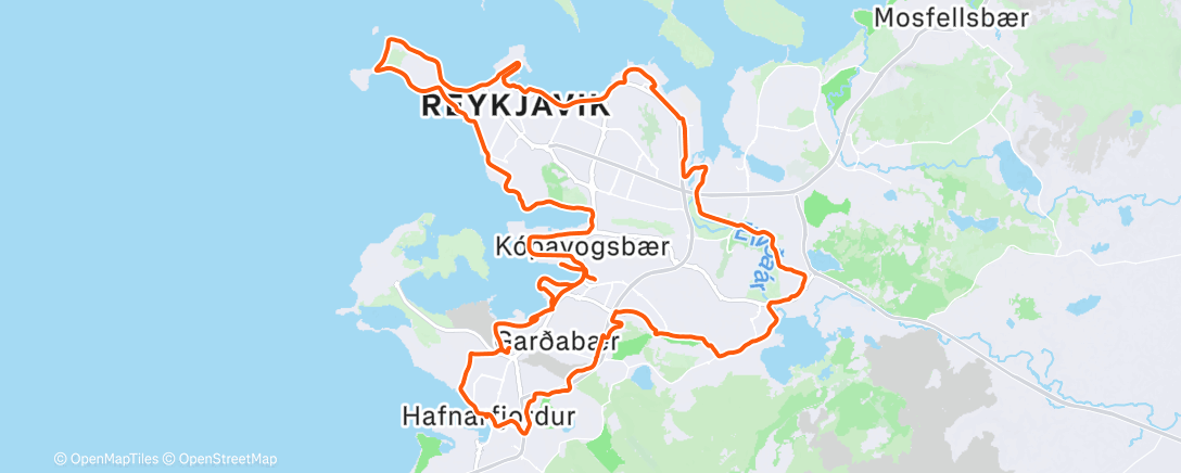 Карта физической активности (Góður túr í boði Odds #5)