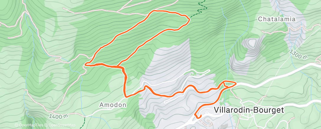 Map of the activity, Petite séance de côte