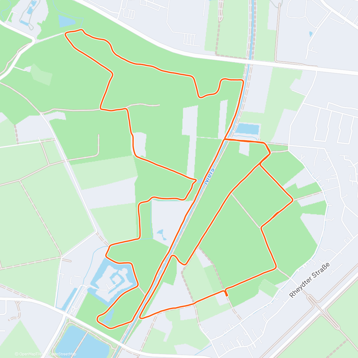 Карта физической активности (Traillauf am Nachmittag)