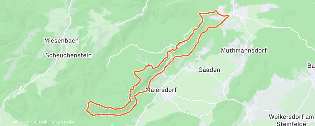 Карта физической активности (Eislaufen auf der Hohen Wand mit Aaron)