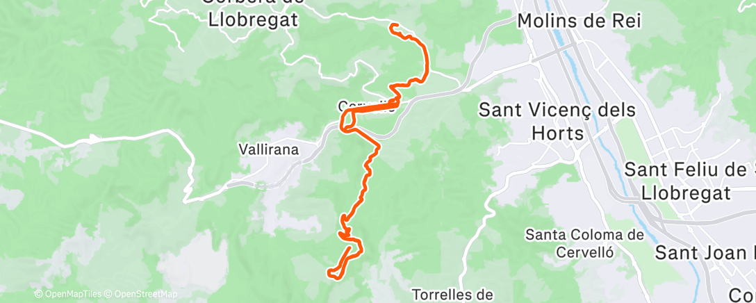Map of the activity, La Palma a Puig Vicenç #9