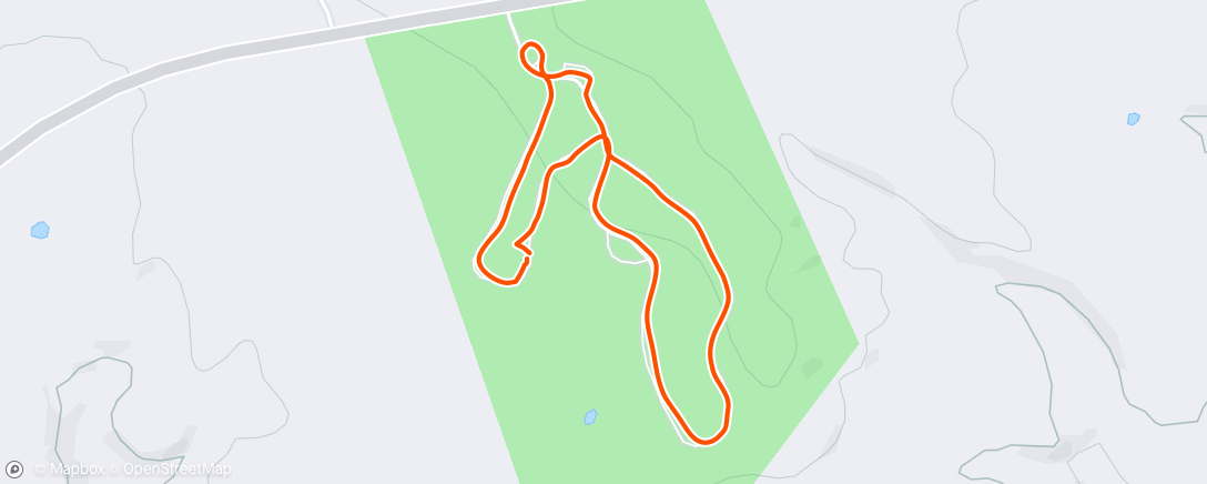 Map of the activity, Mountain air jog
