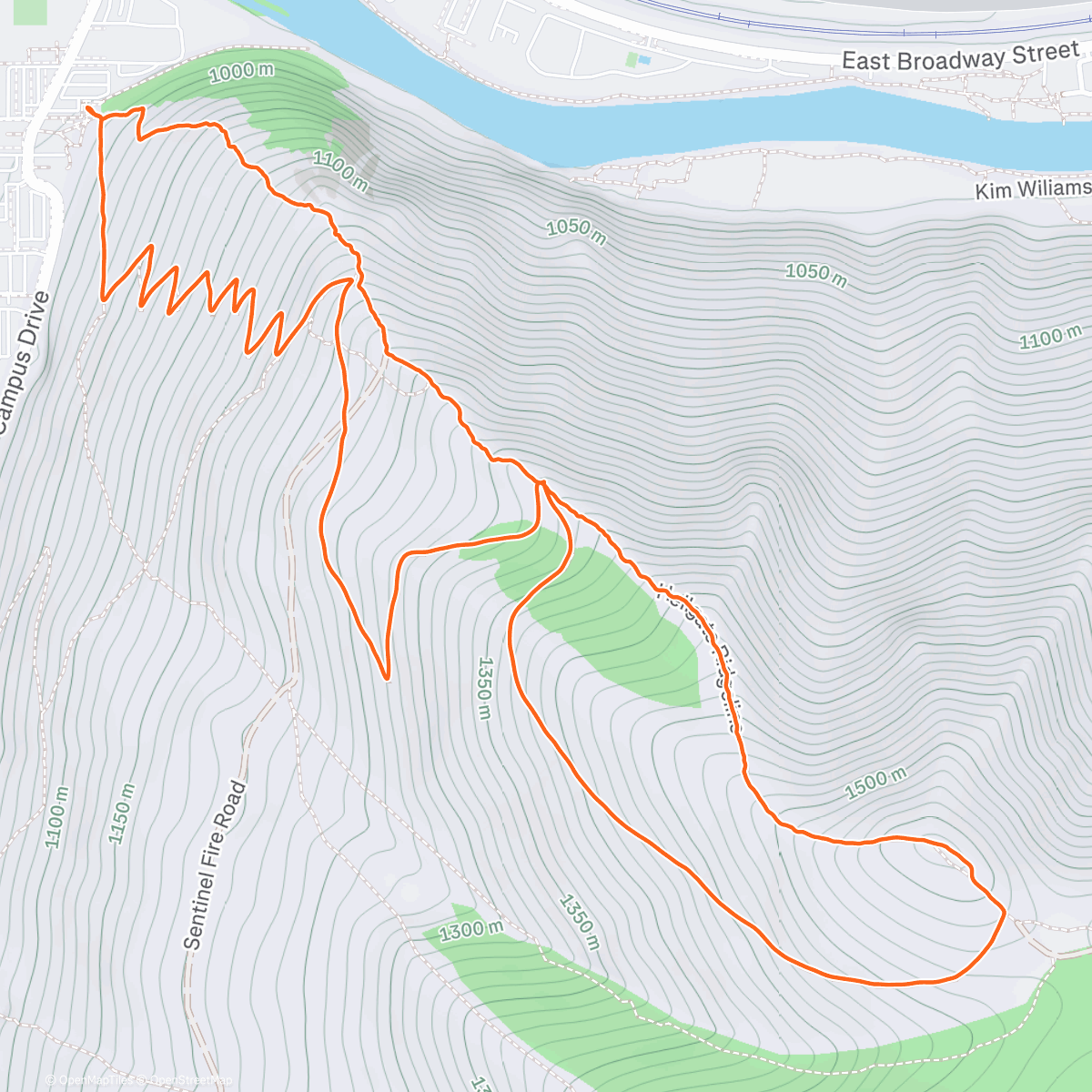 Map of the activity, Final Sentinel lap of 2025