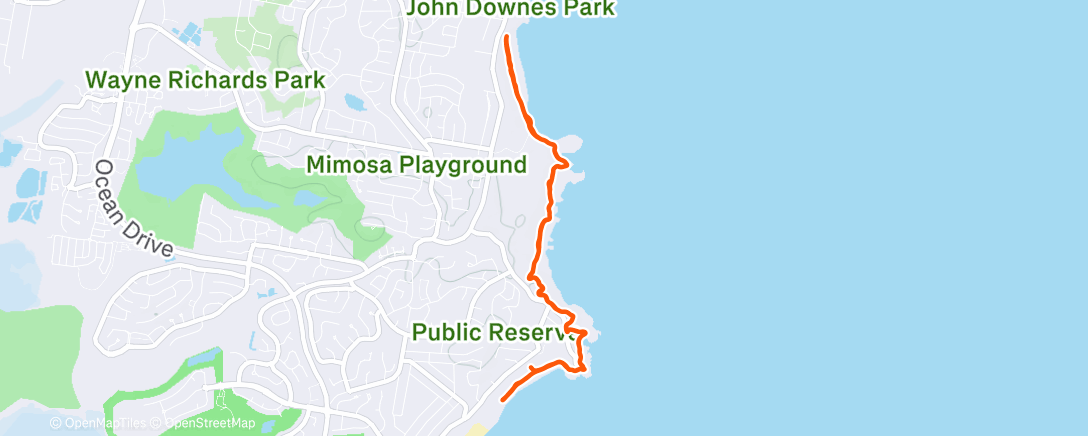 Mapa de la actividad (Morning Trail Run)