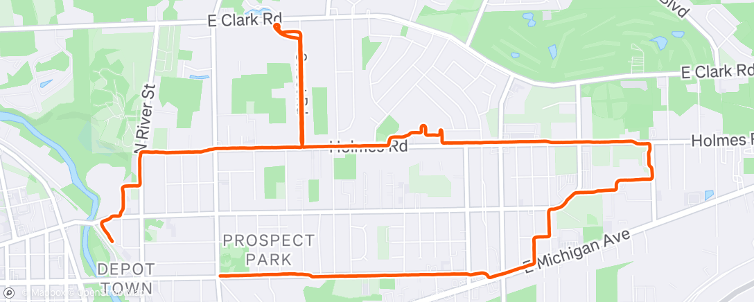 Map of the activity, Recovery/easy run