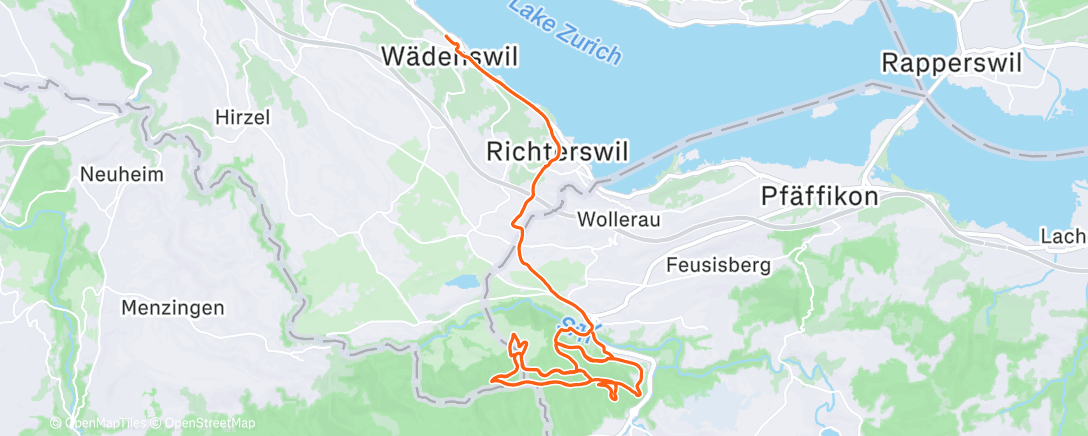 Map of the activity, Mountainbike-Fahrt zur Mittagszeit