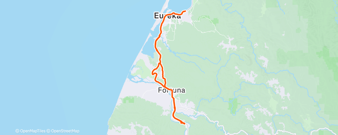 Map of the activity, Morning Ride
