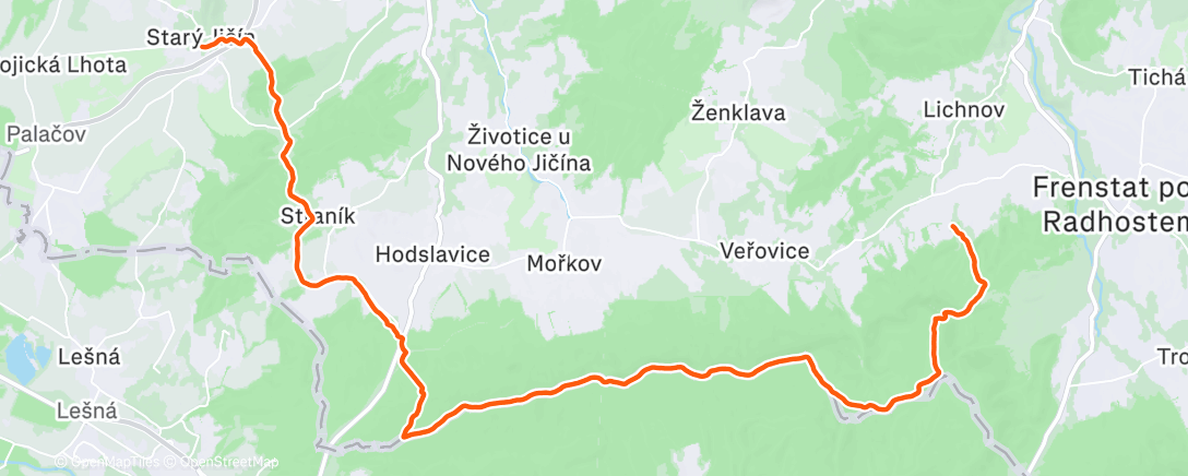 Map of the activity, Morning Walk