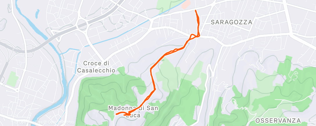 Map of the activity, Camminata mattutina