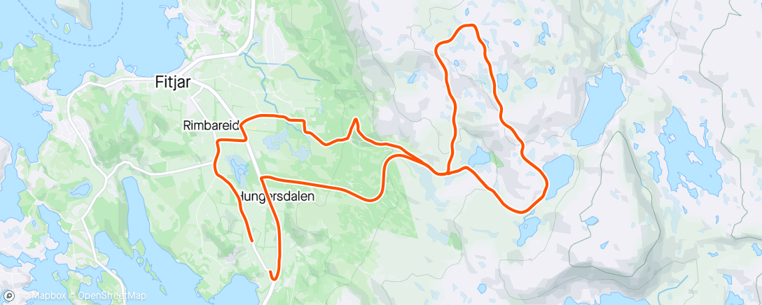 Map of the activity, Rundt Midtfjellet x 2 i finaveret 🤩