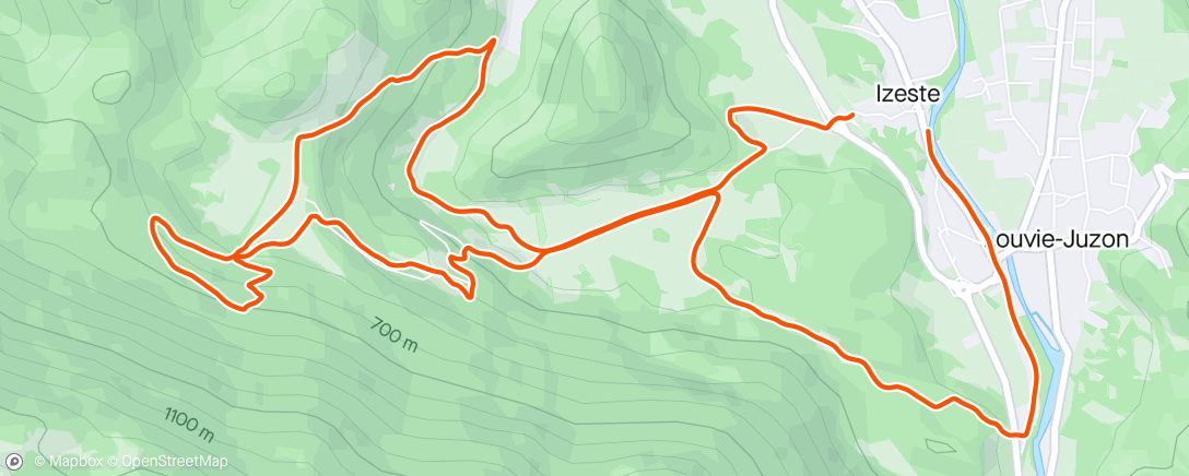 Map of the activity, Trail d'izeste 🥇 ex æquo