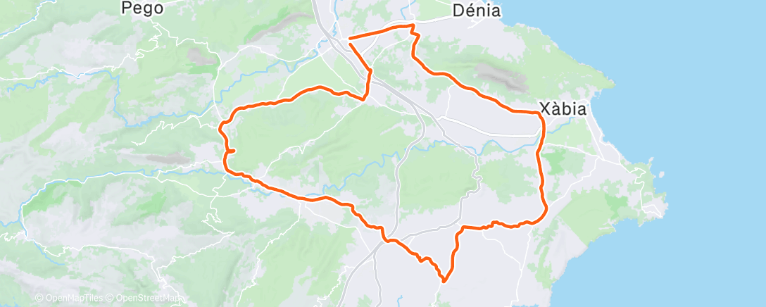 Map of the activity, Morning Ride