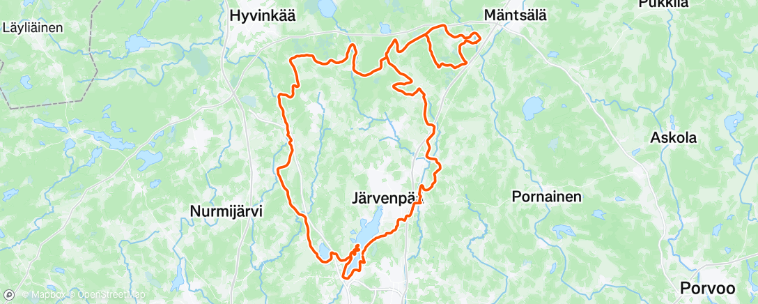 Map of the activity, Morning Ride