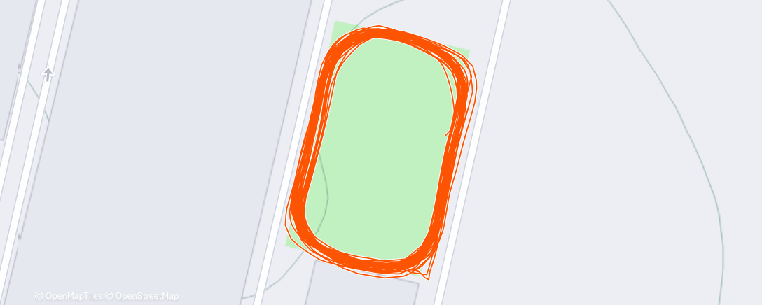 Map of the activity, Afternoon Run121