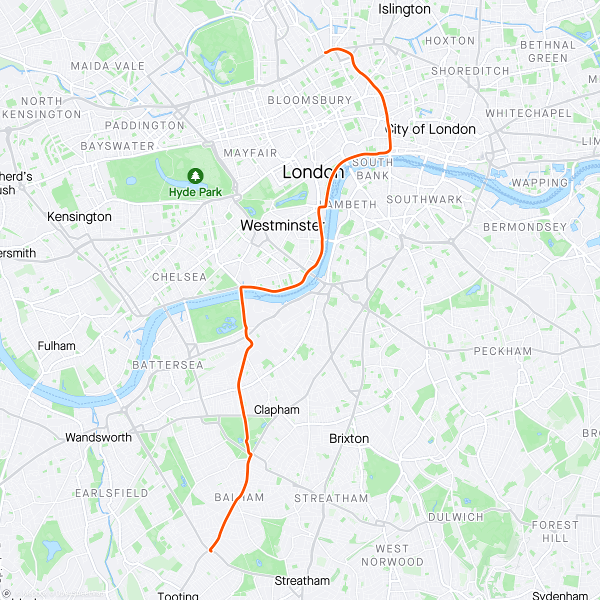 Mapa de la actividad, Getting Home
