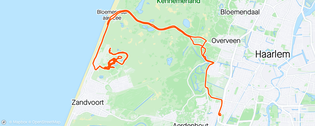 活动地图，Middagrit op mountainbike