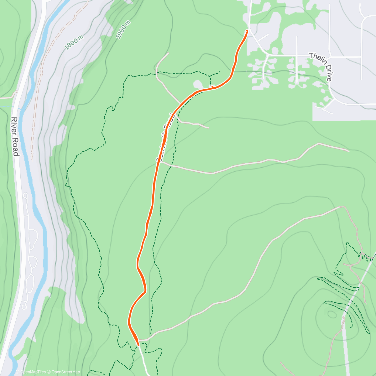 Map of the activity, Sawtooth Fatbiking
