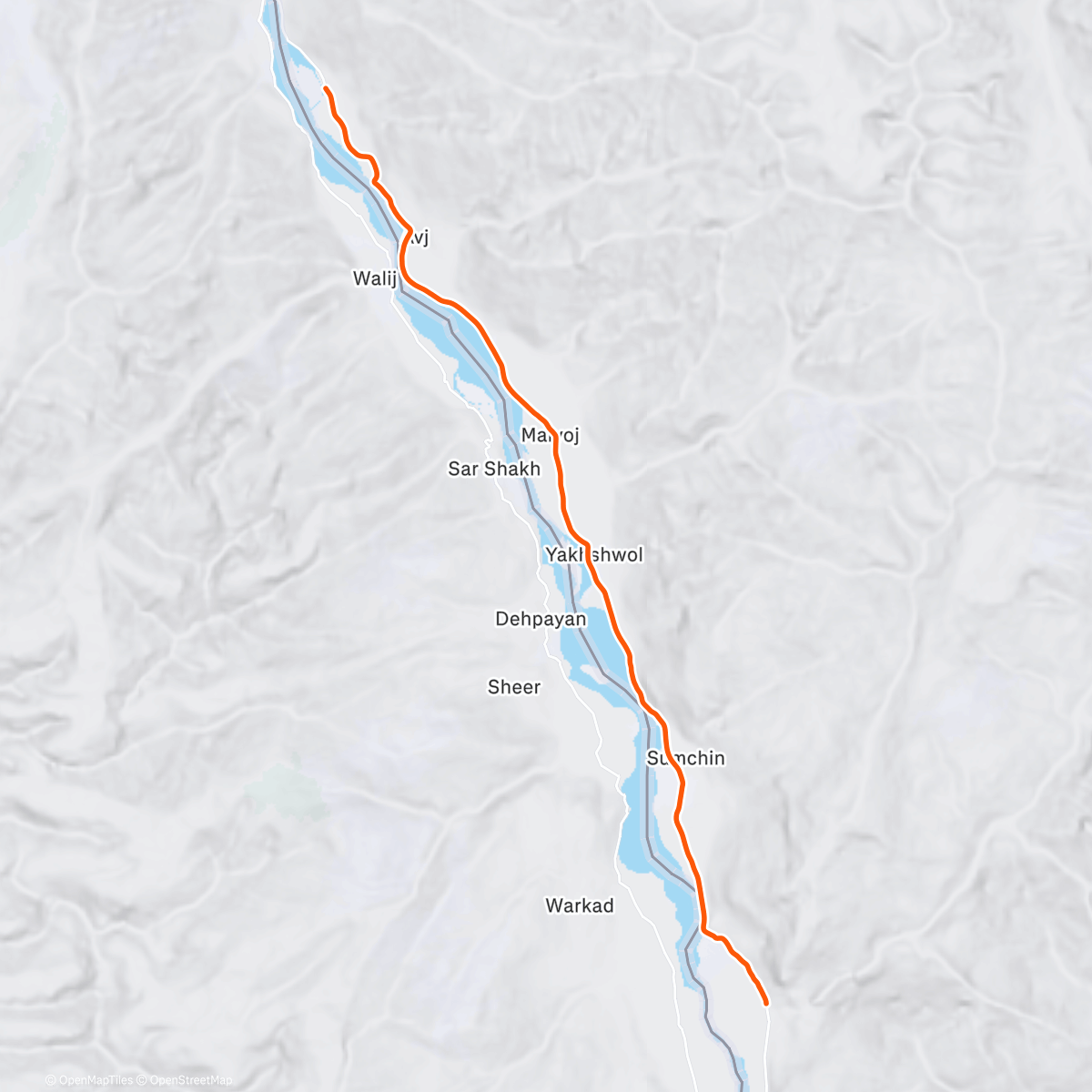 Map of the activity, ROUVY - Wakhan Valley, Ishkashim - Khorog | Tajikistan