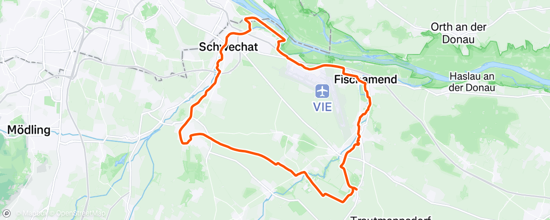 Map of the activity, Gravel-Fahrt am Morgen