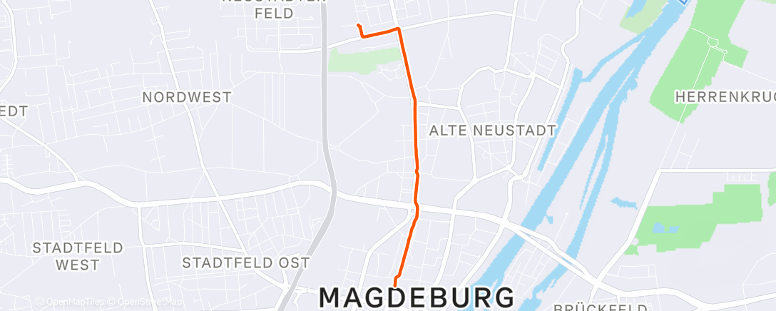 Карта физической активности (Abendradfahrt)