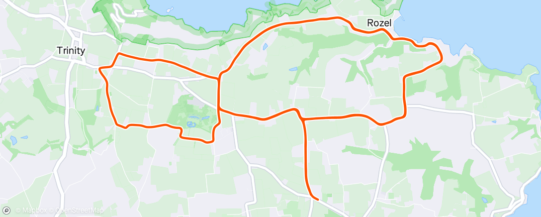 Map of the activity, Morning Run