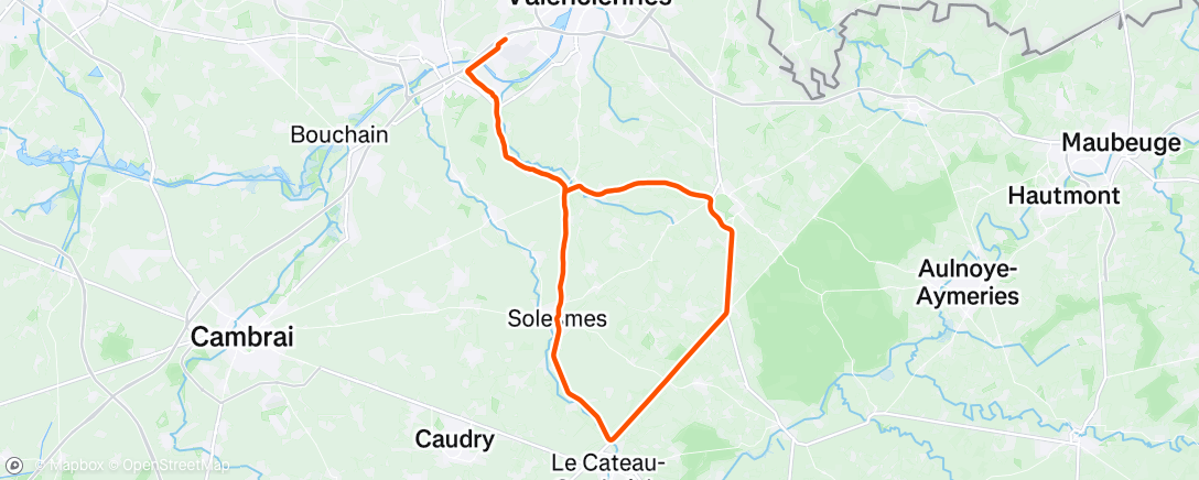 Map of the activity, Fahrt am Morgen
