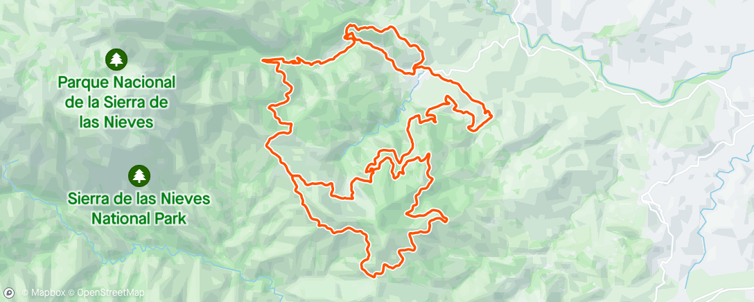 Mapa da atividade, 🏁 Maratón de Tolox