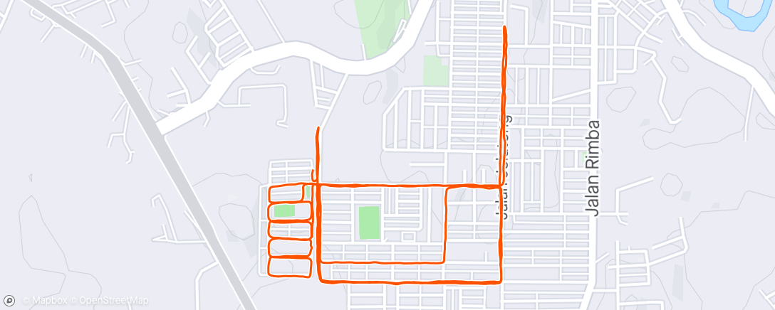 Map of the activity, Morning Run #pahang 🇲🇾