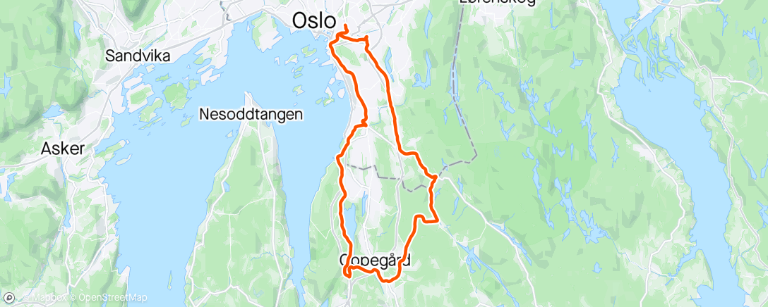 Map of the activity, Afternoon våt Langhus